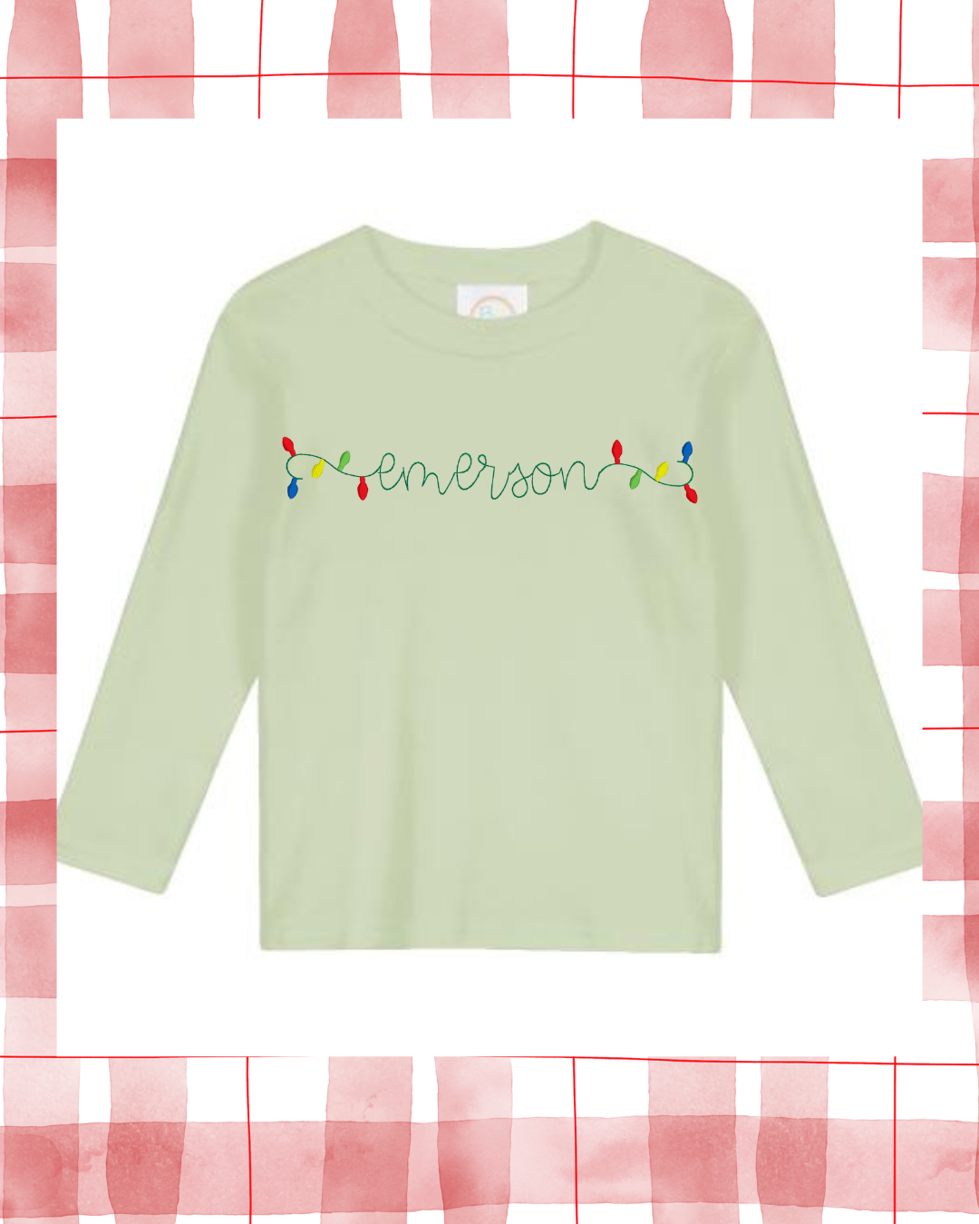 Christmas Light Boy name shirt