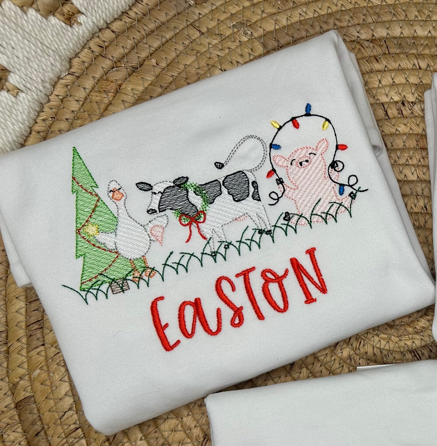 Boys Christmas animals shirt