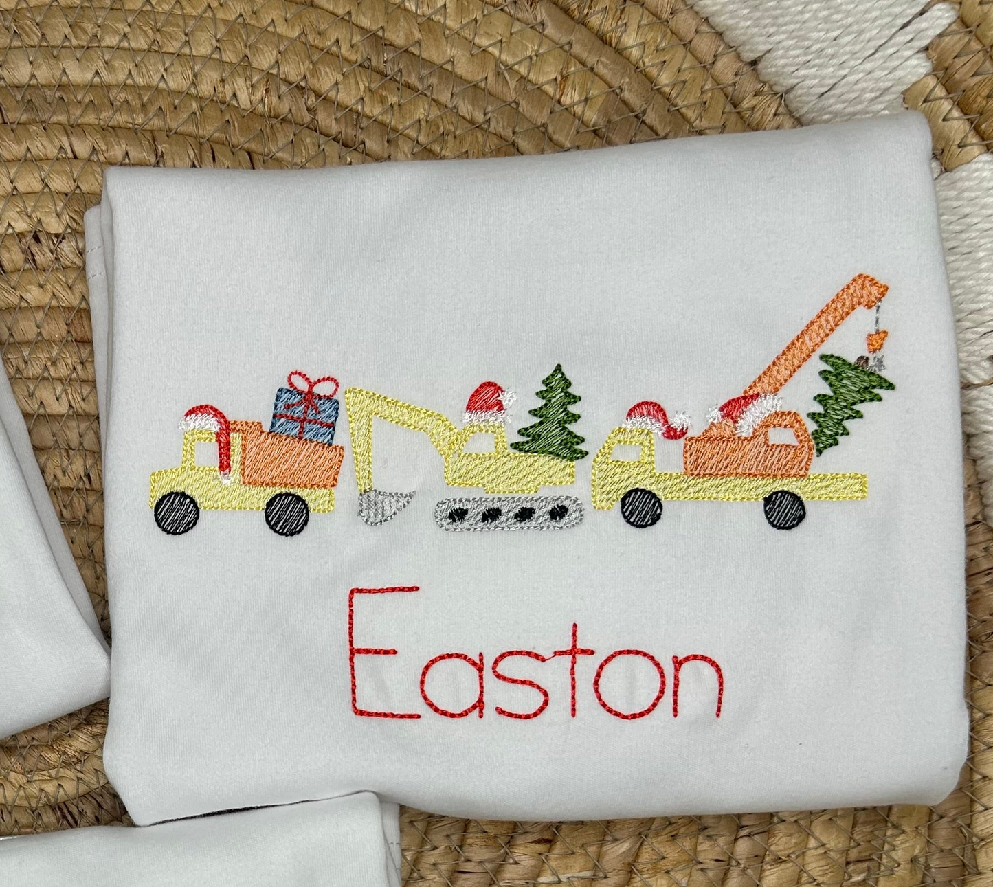 Boys Christmas Construction shirt