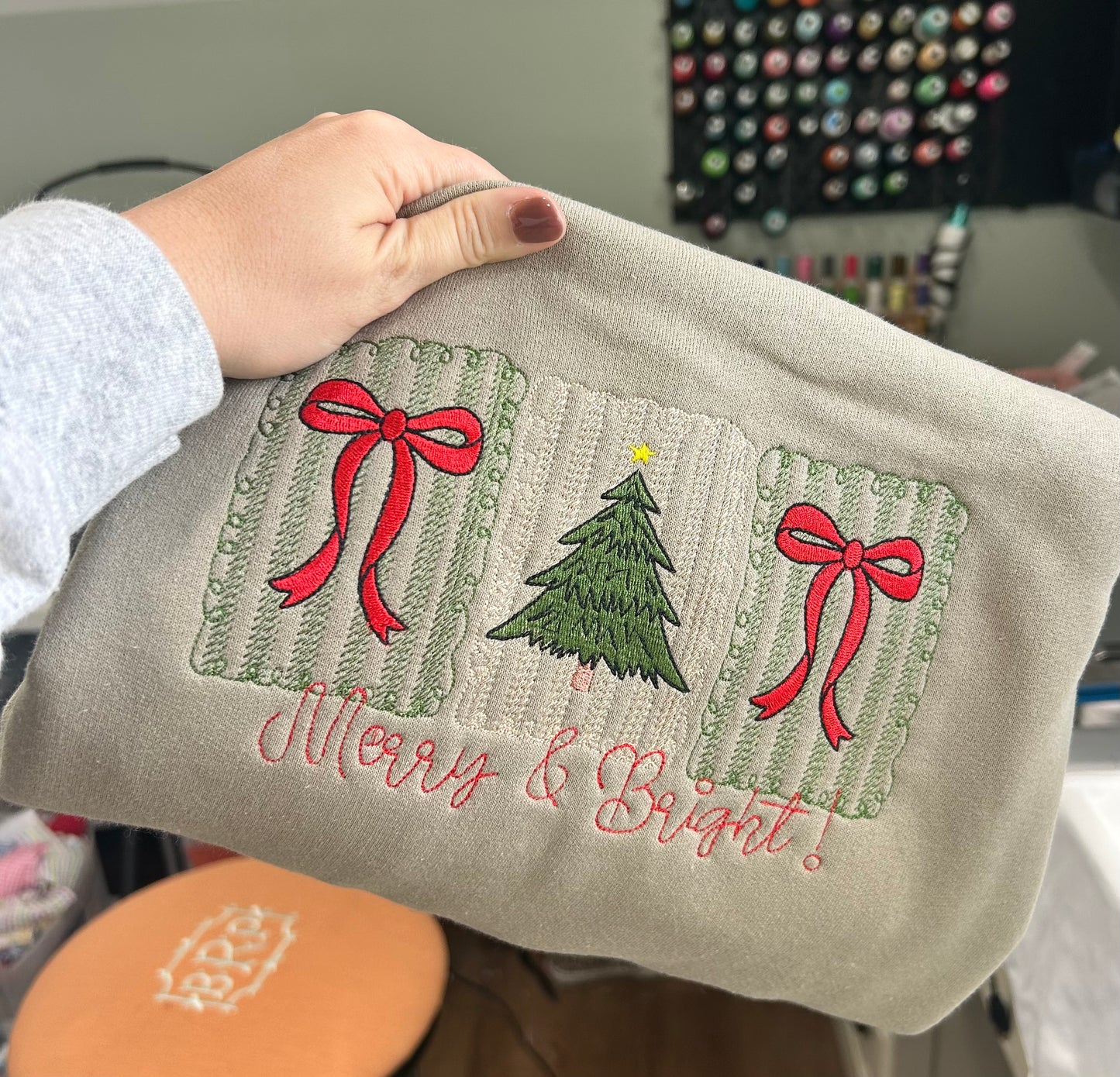 Merry and Bright adult shirt