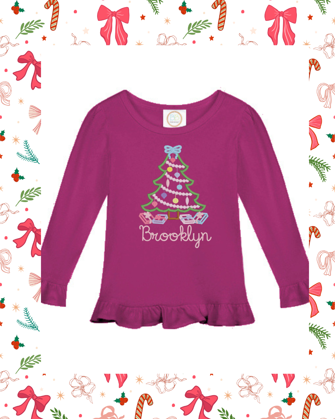 Christmas tree with presents shirt