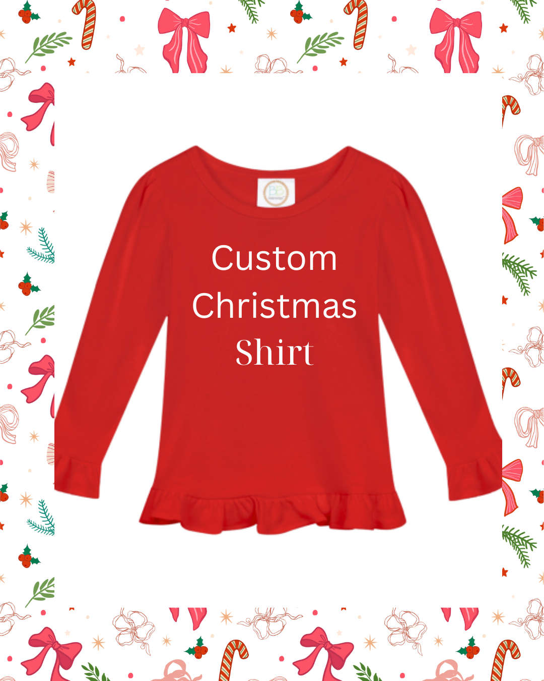Custom Girls Christmas Shirt!
