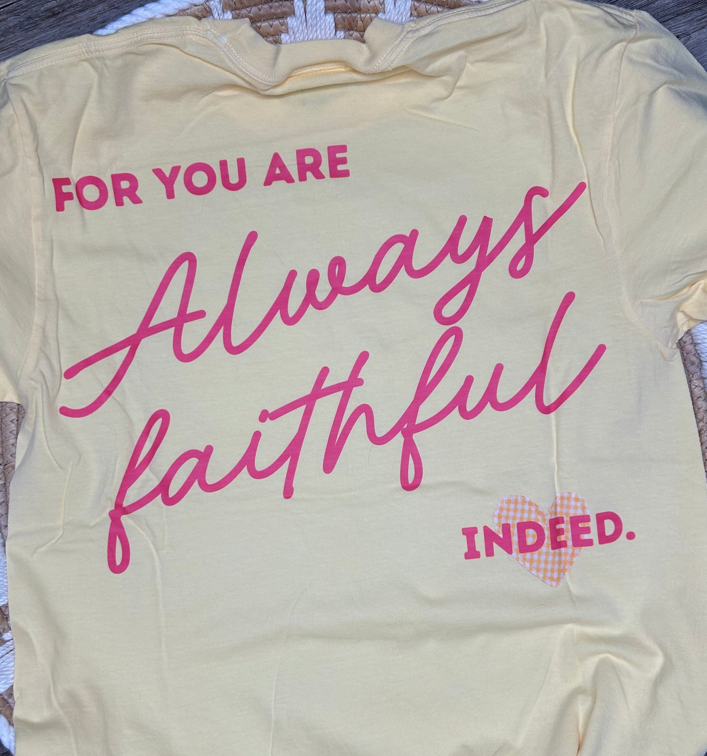 THANK YOU JESUS front and back pressed tshirt