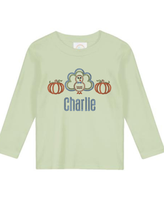 Boy Turkey Pumpkin shirt