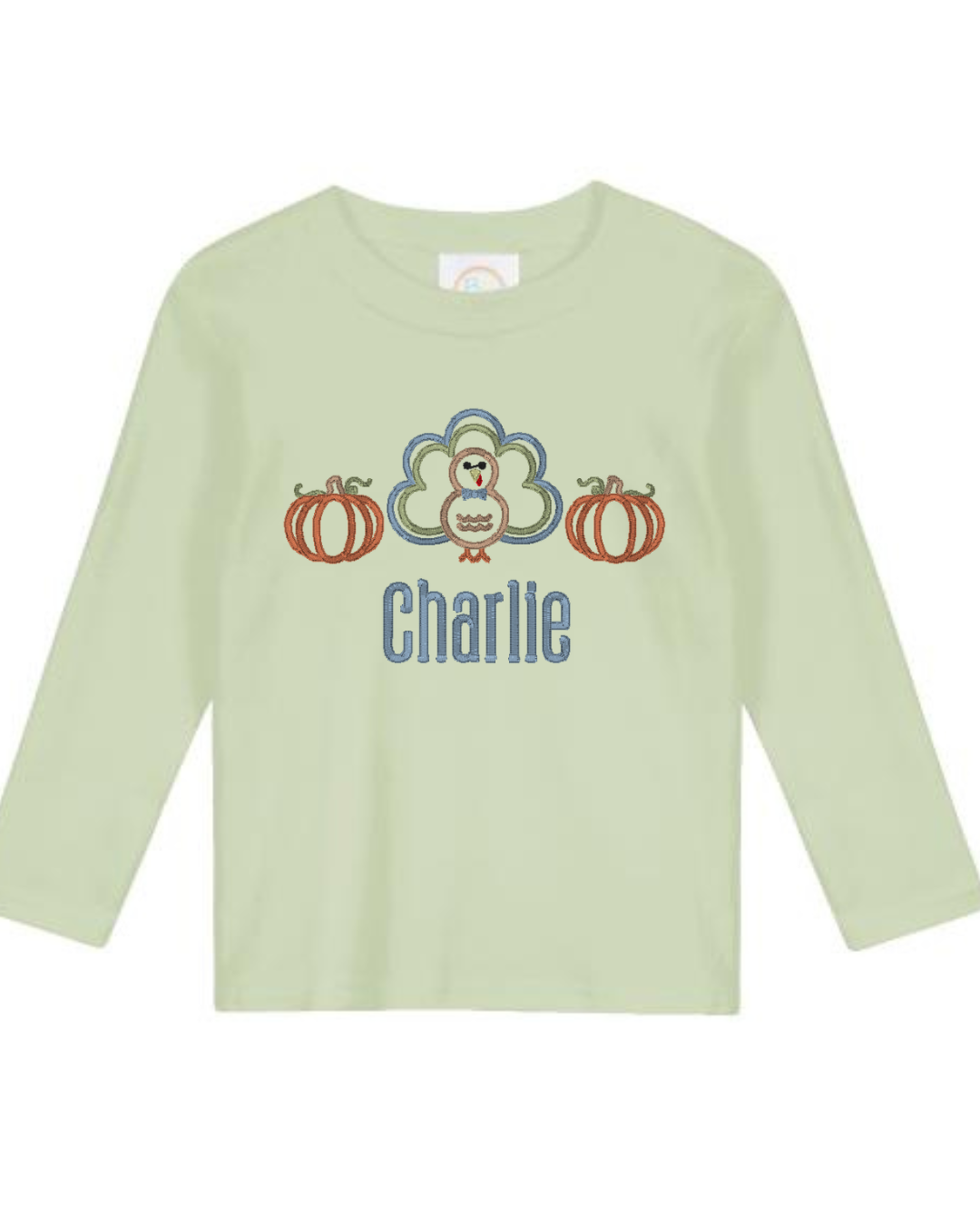 Girl Turkey & Pumpkin shirt