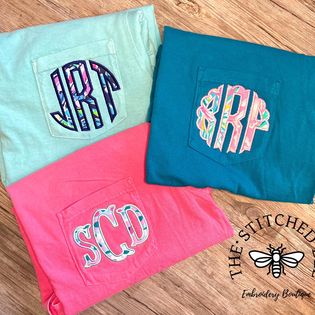 Lilly Monogram Pocket Tee