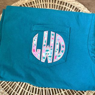 Lilly Monogram Pocket Tee