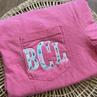 Lilly Monogram Pocket Tee