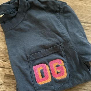 Monogram Comfort Colors Pocket Tee