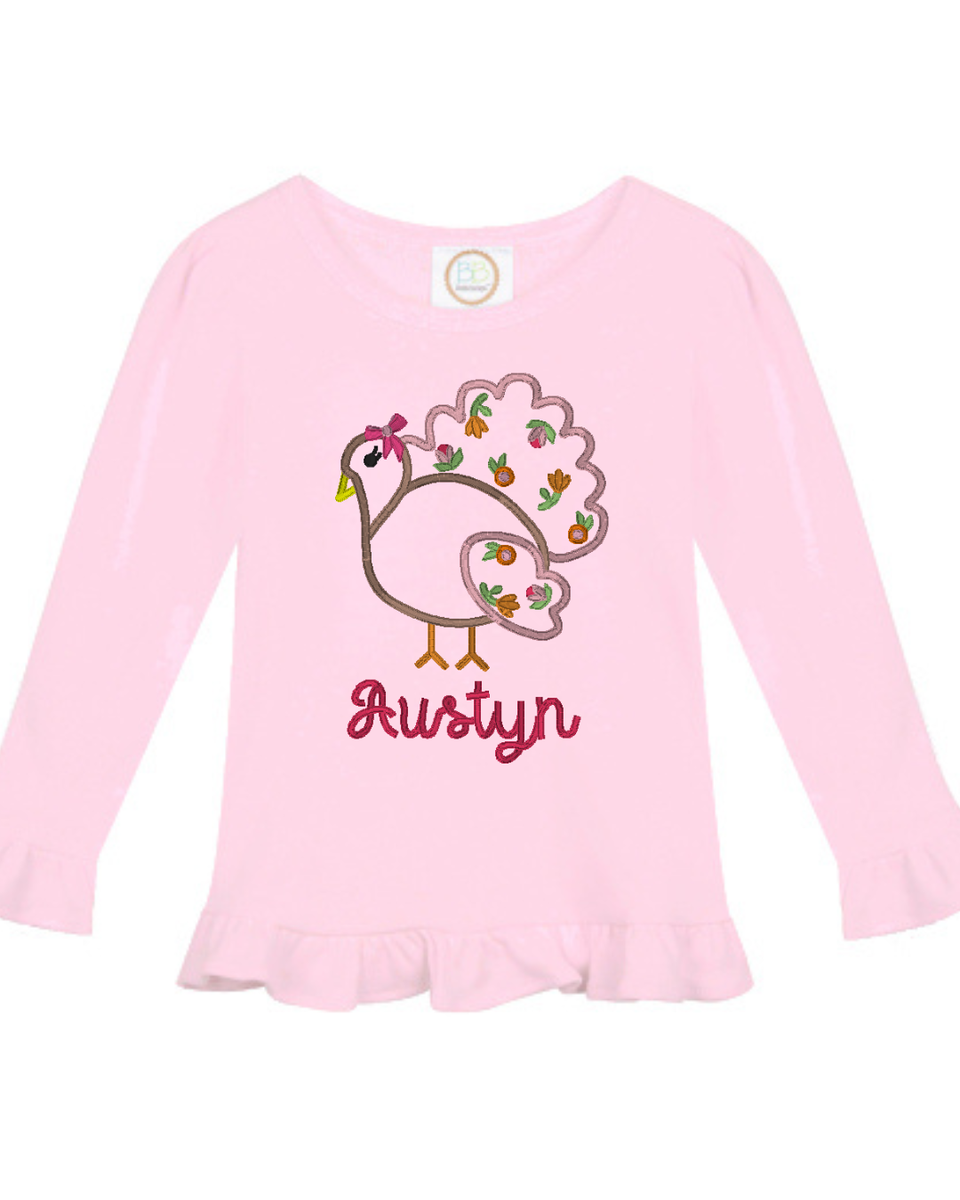 Girl Floral Turkey shirt
