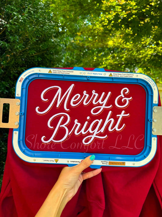 Merry and bright sweatshirt