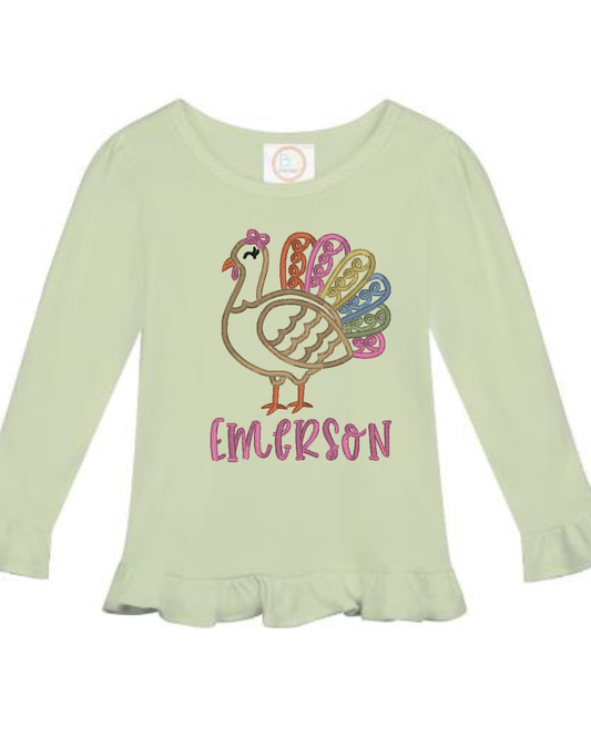 Girl Fancy Feathers Shirt