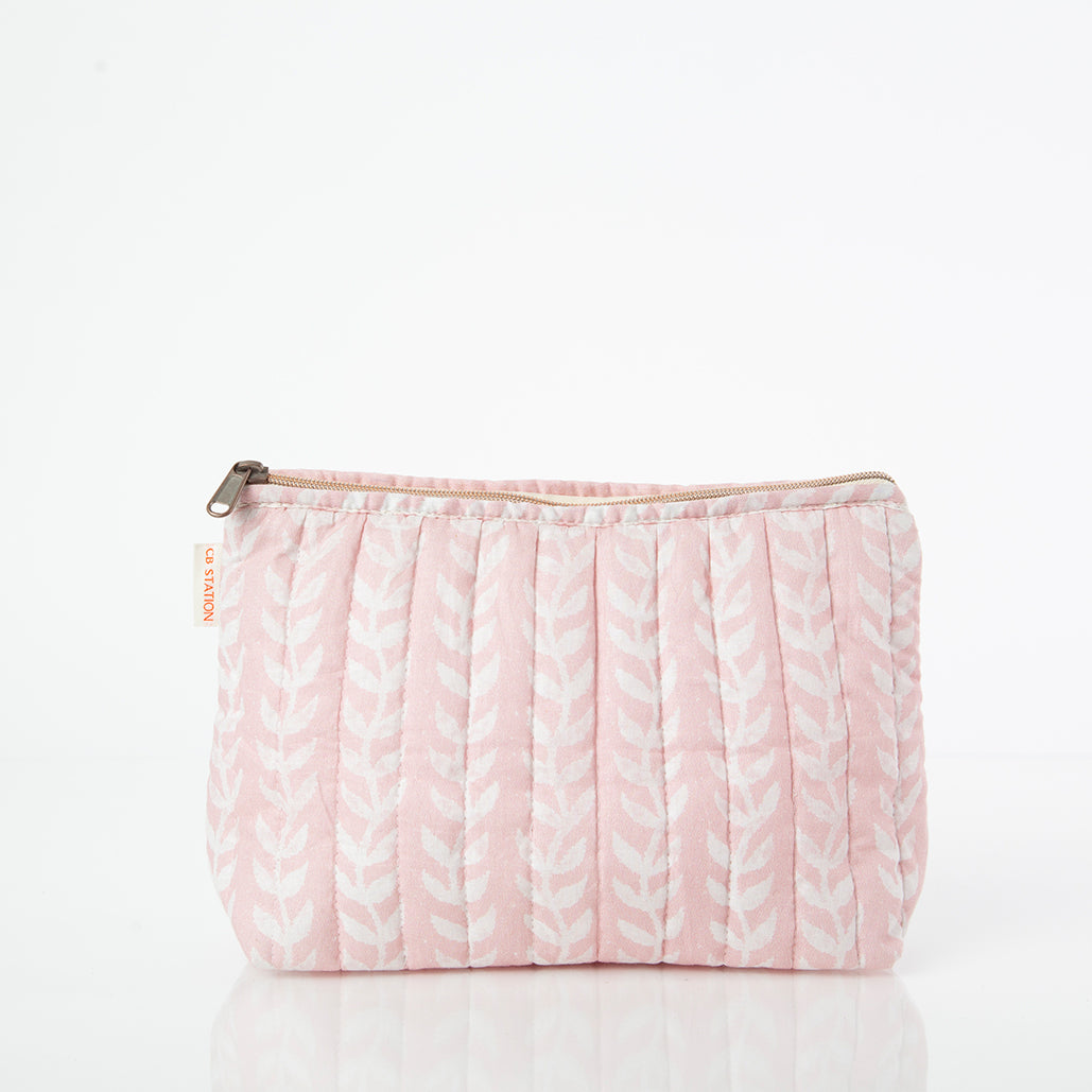 Quilted clutch with choice of embroidery