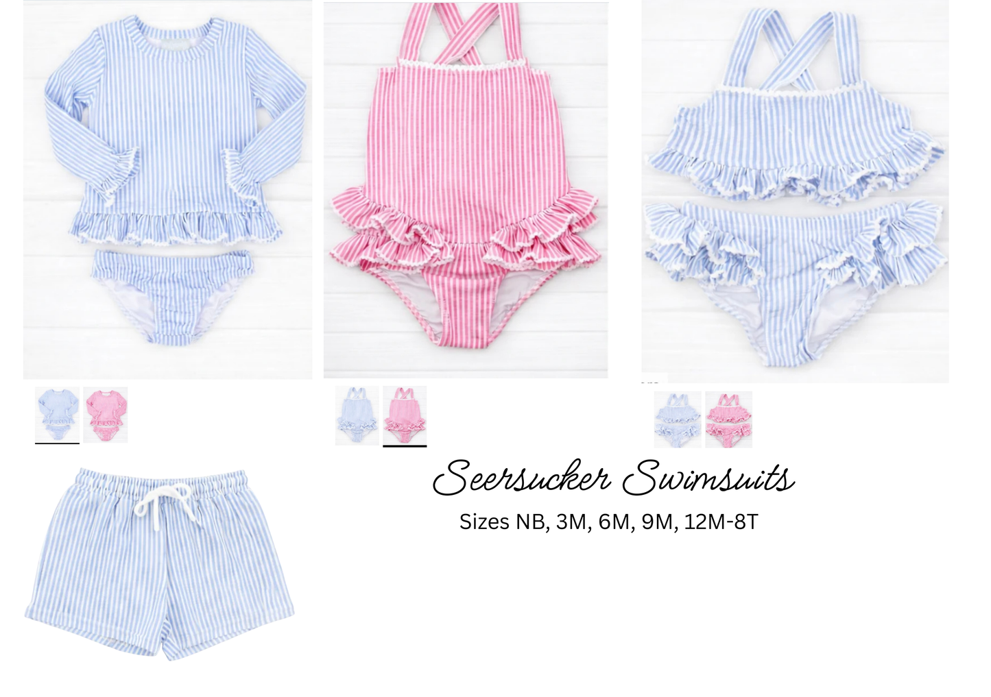 Seersucker Swimsuits