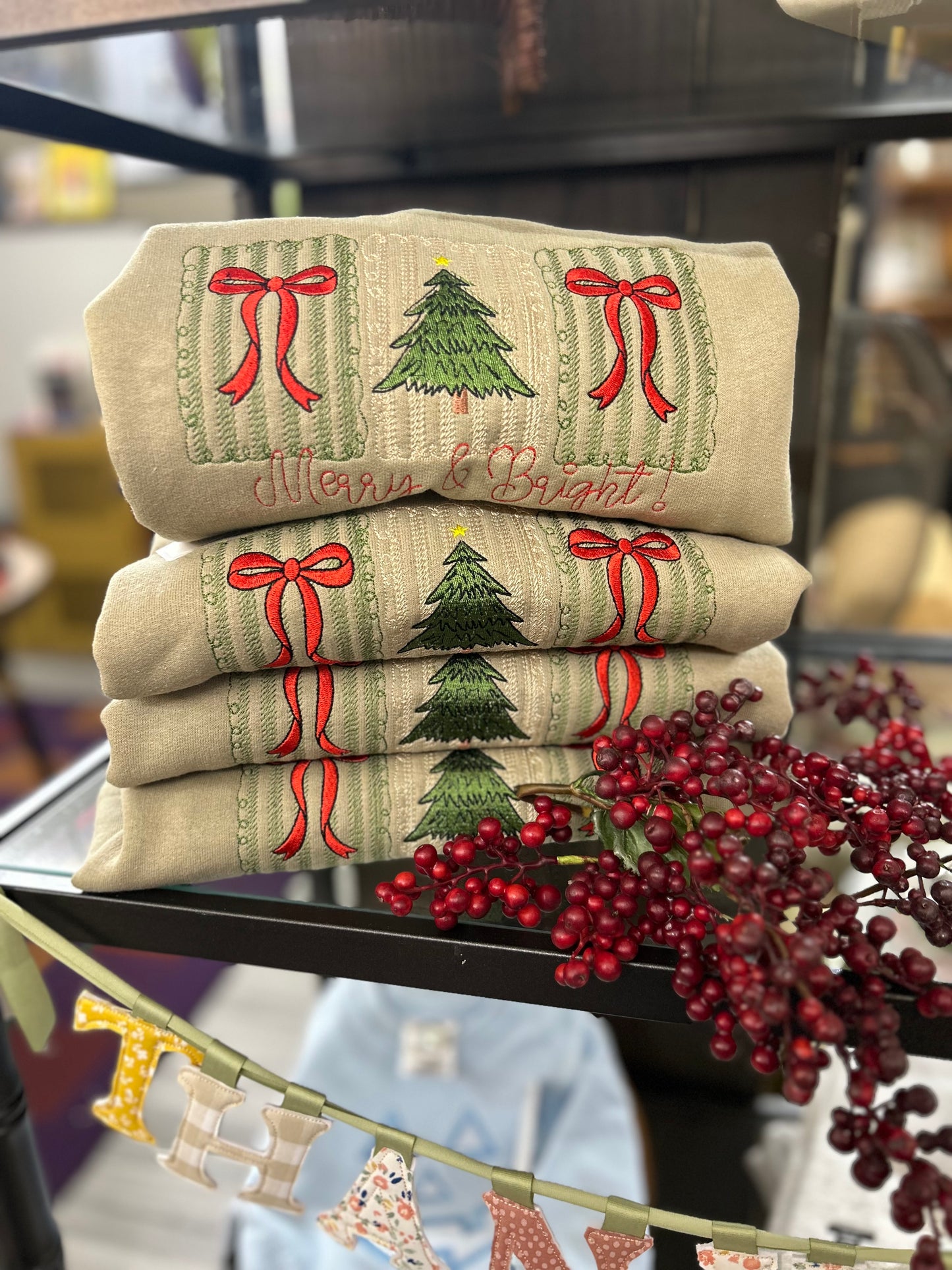 Merry and Bright adult shirt