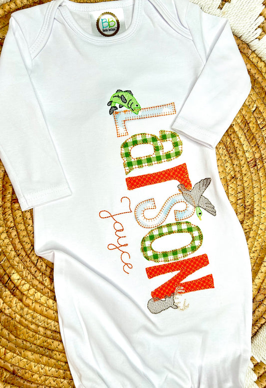 Baby boy sportsman gown