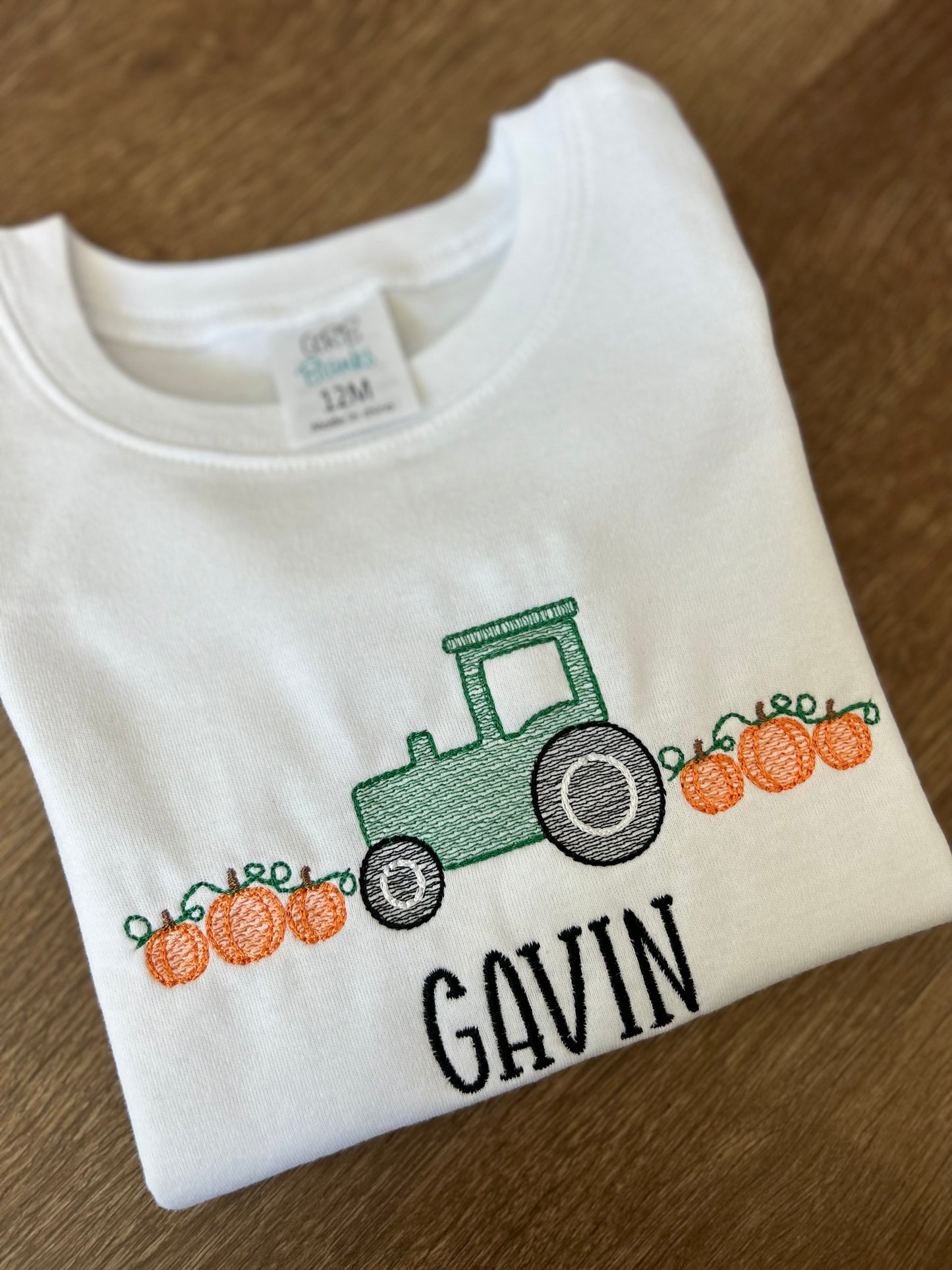 Pumpkin Tractor Shirt