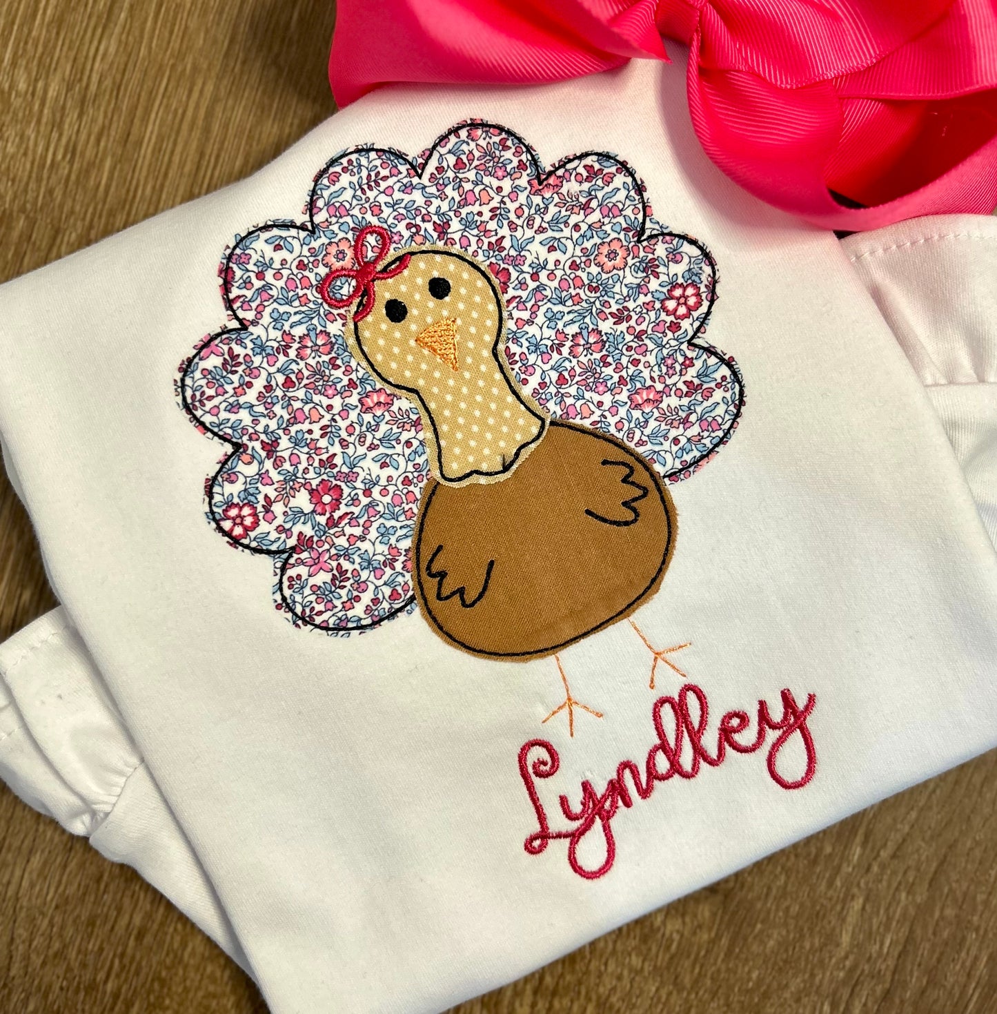 Girl Turkey appliqué